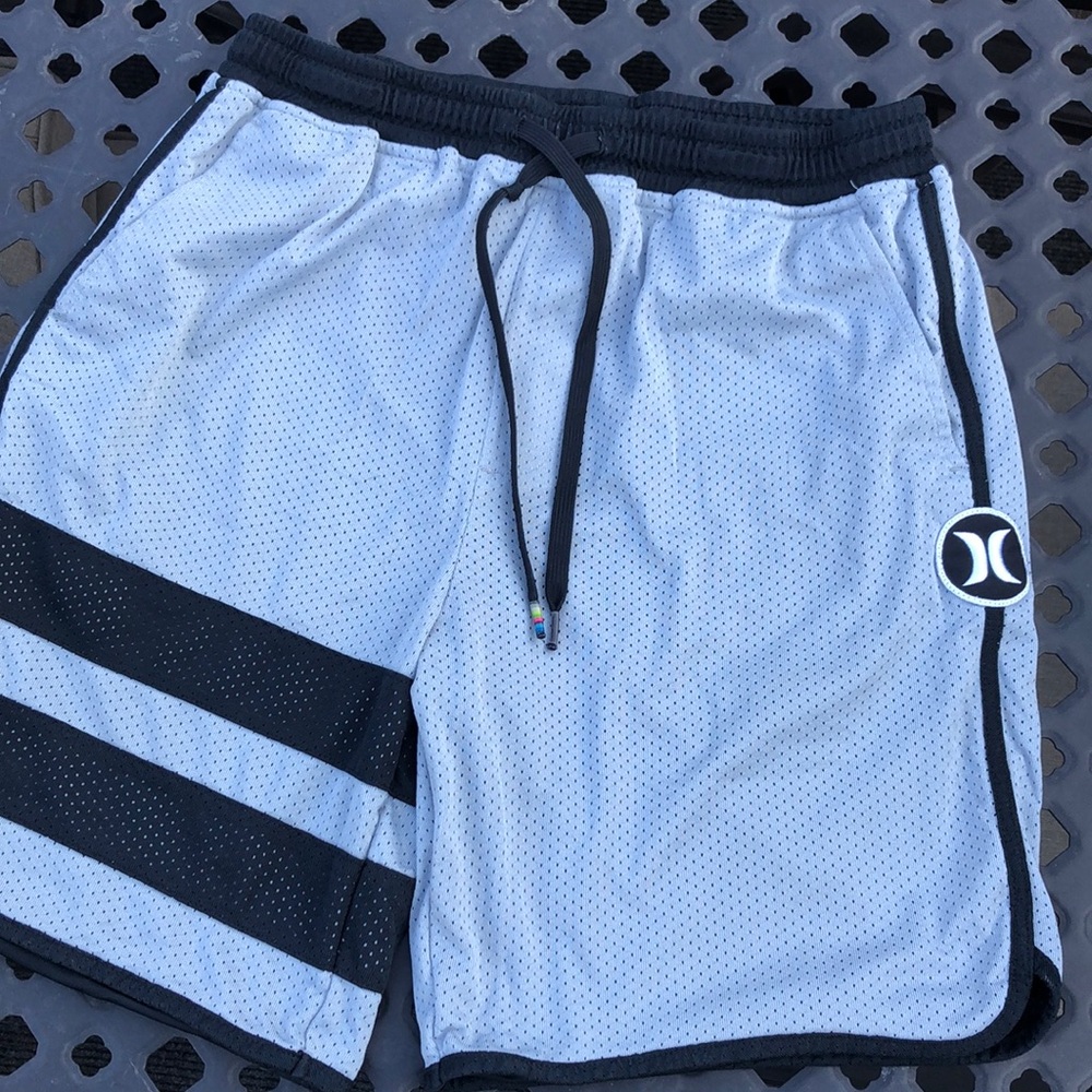 Hurley Gray Mesh Athletic Shorts